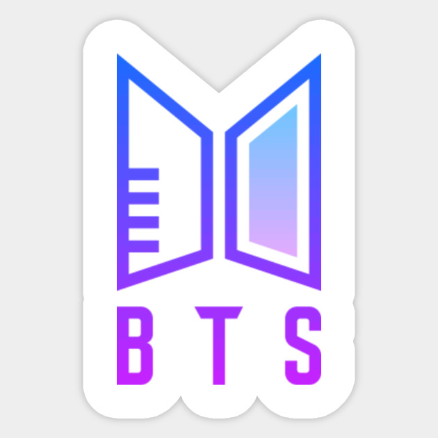 BTS (K-POP) - LOGO DESIGN - Bts - Pegatina | TeePublic MX